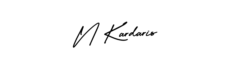 Also we have N Kardaris name is the best signature style. Create professional handwritten signature collection using AmerikaSignatureDemo-Regular autograph style. N Kardaris signature style 3 images and pictures png