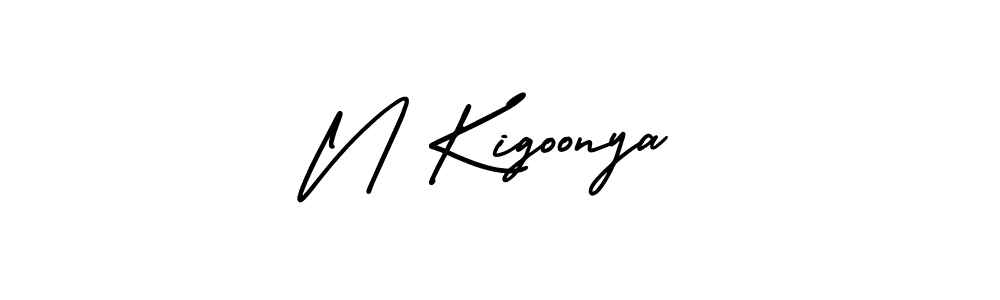 Also You can easily find your signature by using the search form. We will create N Kigoonya name handwritten signature images for you free of cost using AmerikaSignatureDemo-Regular sign style. N Kigoonya signature style 3 images and pictures png