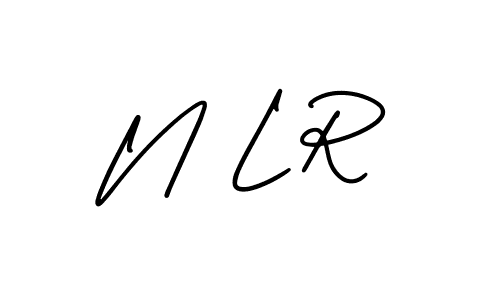 You should practise on your own different ways (AmerikaSignatureDemo-Regular) to write your name (N L R) in signature. don't let someone else do it for you. N L R signature style 3 images and pictures png