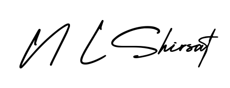 Make your name N L Shirsat memorable on every contract using AmerikaSignatureDemo-Regular autograph style. Instant transparent background export available. N L Shirsat signature style 3 images and pictures png