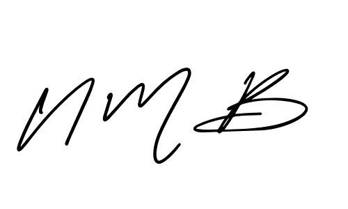 Best and Professional Signature Style for N M B. AmerikaSignatureDemo-Regular Best Signature Style Collection. N M B signature style 3 images and pictures png