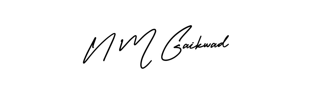 Also we have N M Gaikwad name is the best signature style. Create professional handwritten signature collection using AmerikaSignatureDemo-Regular autograph style. N M Gaikwad signature style 3 images and pictures png