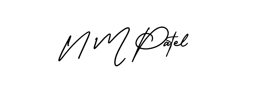 Similarly AmerikaSignatureDemo-Regular is the best handwritten signature design. Signature creator online .You can use it as an online autograph creator for name N M Patel. N M Patel signature style 3 images and pictures png