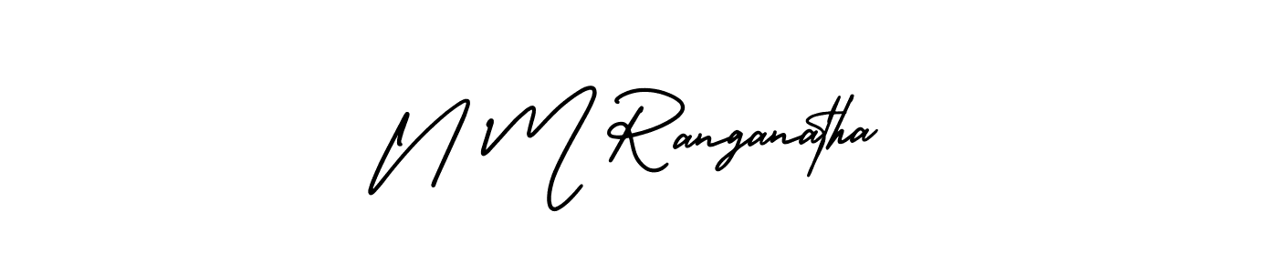 Make a short N M Ranganatha signature style. Manage your documents anywhere anytime using AmerikaSignatureDemo-Regular. Create and add eSignatures, submit forms, share and send files easily. N M Ranganatha signature style 3 images and pictures png