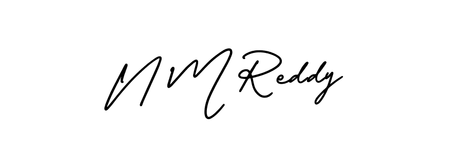 if you are searching for the best signature style for your name N M Reddy. so please give up your signature search. here we have designed multiple signature styles  using AmerikaSignatureDemo-Regular. N M Reddy signature style 3 images and pictures png