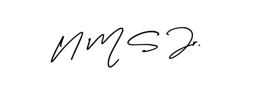 Check out images of Autograph of N M S Jr. name. Actor N M S Jr. Signature Style. AmerikaSignatureDemo-Regular is a professional sign style online. N M S Jr. signature style 3 images and pictures png