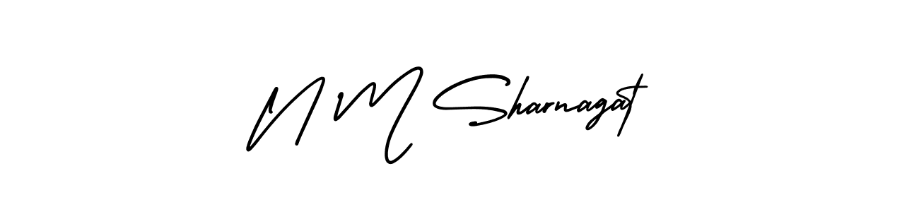 Also You can easily find your signature by using the search form. We will create N M Sharnagat name handwritten signature images for you free of cost using AmerikaSignatureDemo-Regular sign style. N M Sharnagat signature style 3 images and pictures png