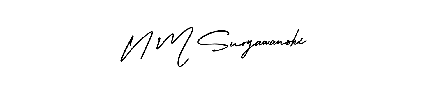 Similarly AmerikaSignatureDemo-Regular is the best handwritten signature design. Signature creator online .You can use it as an online autograph creator for name N M Suryawanshi. N M Suryawanshi signature style 3 images and pictures png