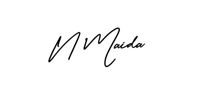 You can use this online signature creator to create a handwritten signature for the name N Maida. This is the best online autograph maker. N Maida signature style 3 images and pictures png