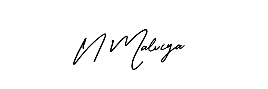 Make a beautiful signature design for name N Malviya. Use this online signature maker to create a handwritten signature for free. N Malviya signature style 3 images and pictures png