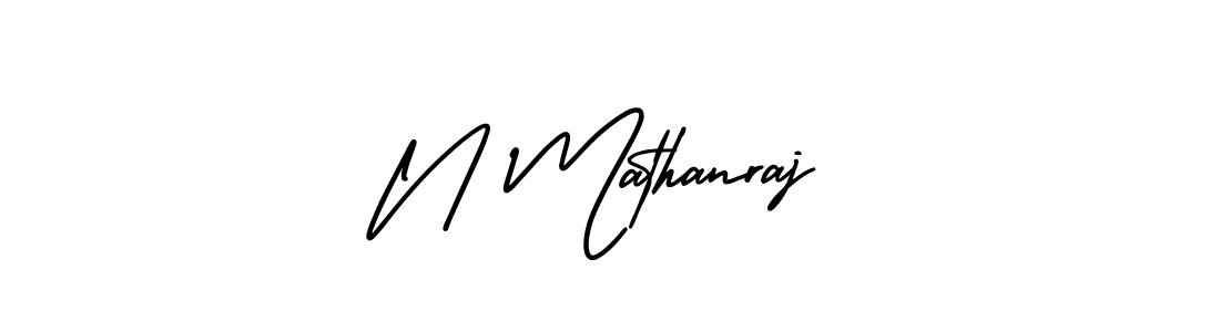 It looks lik you need a new signature style for name N Mathanraj. Design unique handwritten (AmerikaSignatureDemo-Regular) signature with our free signature maker in just a few clicks. N Mathanraj signature style 3 images and pictures png
