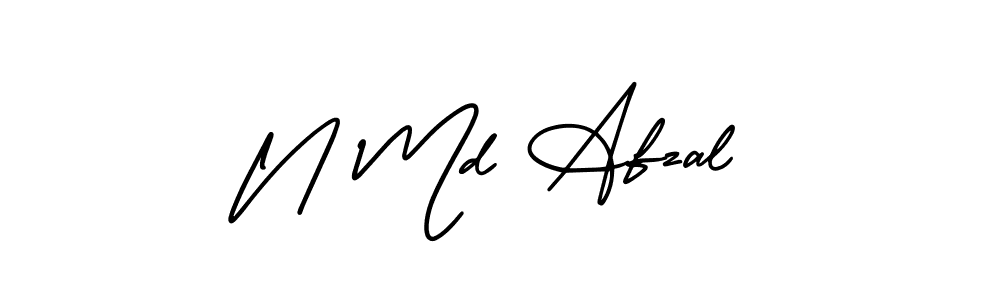 if you are searching for the best signature style for your name N Md Afzal. so please give up your signature search. here we have designed multiple signature styles  using AmerikaSignatureDemo-Regular. N Md Afzal signature style 3 images and pictures png