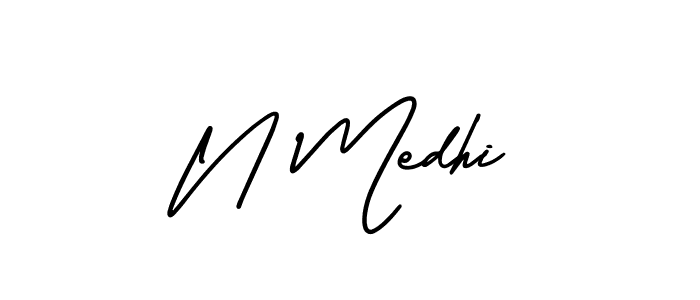 Once you've used our free online signature maker to create your best signature AmerikaSignatureDemo-Regular style, it's time to enjoy all of the benefits that N Medhi name signing documents. N Medhi signature style 3 images and pictures png