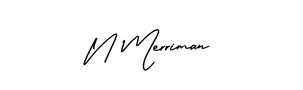 Best and Professional Signature Style for N Merriman. AmerikaSignatureDemo-Regular Best Signature Style Collection. N Merriman signature style 3 images and pictures png