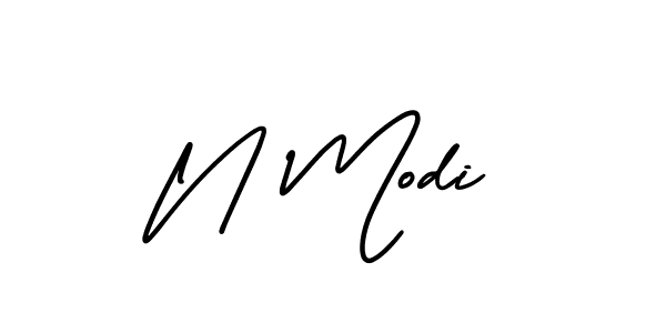 Check out images of Autograph of N Modi name. Actor N Modi Signature Style. AmerikaSignatureDemo-Regular is a professional sign style online. N Modi signature style 3 images and pictures png