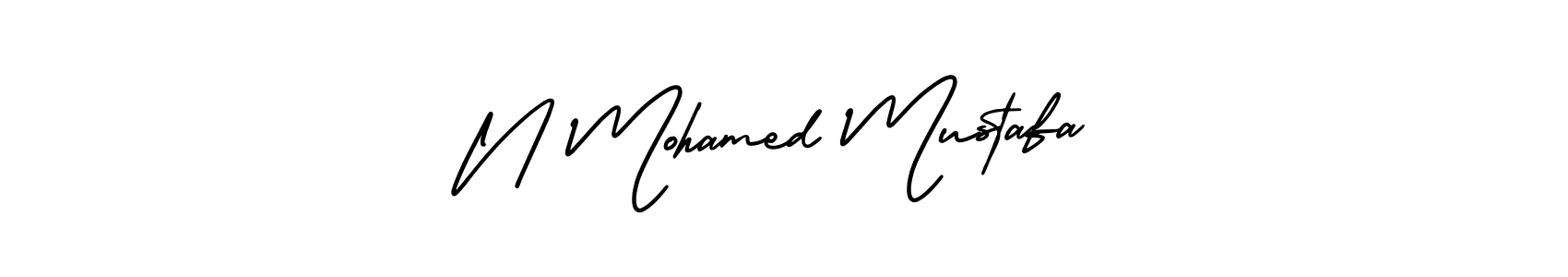 How to Draw N Mohamed Mustafa signature style? AmerikaSignatureDemo-Regular is a latest design signature styles for name N Mohamed Mustafa. N Mohamed Mustafa signature style 3 images and pictures png