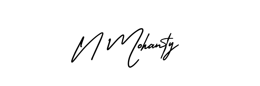 How to Draw N Mohanty signature style? AmerikaSignatureDemo-Regular is a latest design signature styles for name N Mohanty. N Mohanty signature style 3 images and pictures png