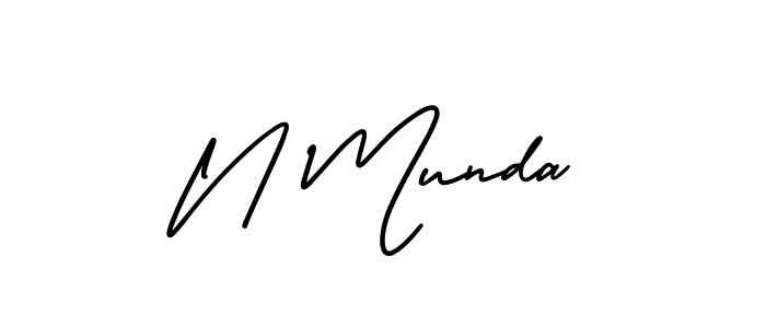 Once you've used our free online signature maker to create your best signature AmerikaSignatureDemo-Regular style, it's time to enjoy all of the benefits that N Munda name signing documents. N Munda signature style 3 images and pictures png