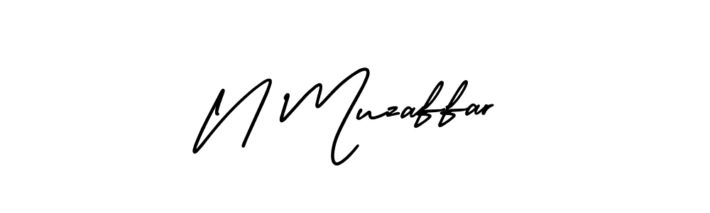 This is the best signature style for the N Muzaffar name. Also you like these signature font (AmerikaSignatureDemo-Regular). Mix name signature. N Muzaffar signature style 3 images and pictures png