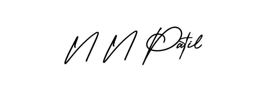 Similarly AmerikaSignatureDemo-Regular is the best handwritten signature design. Signature creator online .You can use it as an online autograph creator for name N N Patil. N N Patil signature style 3 images and pictures png