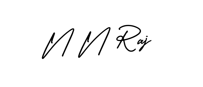 Best and Professional Signature Style for N N Raj. AmerikaSignatureDemo-Regular Best Signature Style Collection. N N Raj signature style 3 images and pictures png