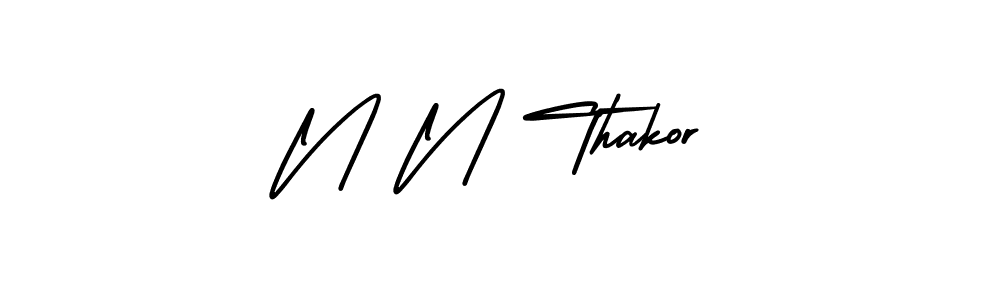 It looks lik you need a new signature style for name N N Thakor. Design unique handwritten (AmerikaSignatureDemo-Regular) signature with our free signature maker in just a few clicks. N N Thakor signature style 3 images and pictures png