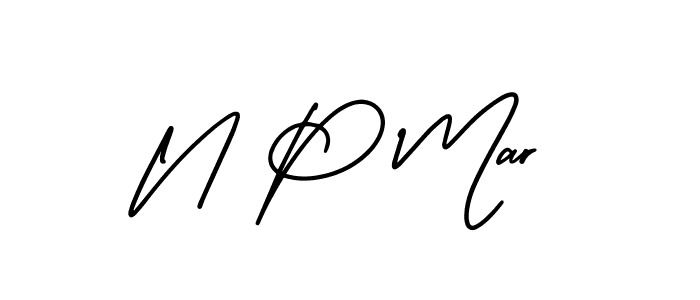 if you are searching for the best signature style for your name N P Mar. so please give up your signature search. here we have designed multiple signature styles  using AmerikaSignatureDemo-Regular. N P Mar signature style 3 images and pictures png