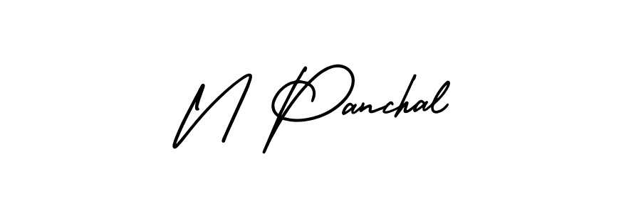 Check out images of Autograph of N Panchal name. Actor N Panchal Signature Style. AmerikaSignatureDemo-Regular is a professional sign style online. N Panchal signature style 3 images and pictures png