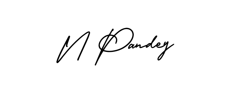 Make a beautiful signature design for name N Pandey. Use this online signature maker to create a handwritten signature for free. N Pandey signature style 3 images and pictures png