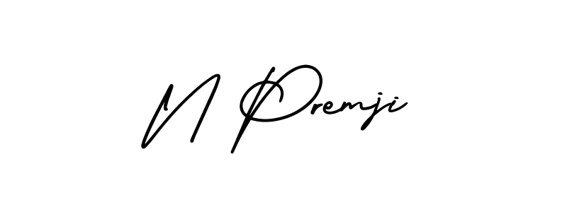 Make a short N Premji signature style. Manage your documents anywhere anytime using AmerikaSignatureDemo-Regular. Create and add eSignatures, submit forms, share and send files easily. N Premji signature style 3 images and pictures png