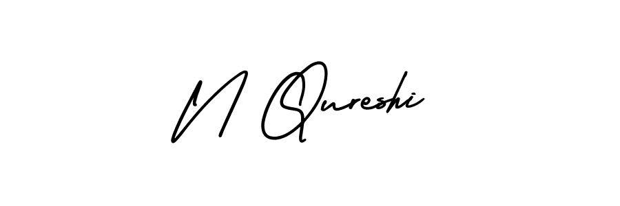 Check out images of Autograph of N Qureshi name. Actor N Qureshi Signature Style. AmerikaSignatureDemo-Regular is a professional sign style online. N Qureshi signature style 3 images and pictures png