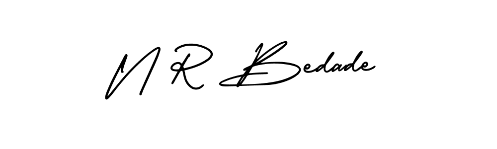 Best and Professional Signature Style for N R Bedade. AmerikaSignatureDemo-Regular Best Signature Style Collection. N R Bedade signature style 3 images and pictures png