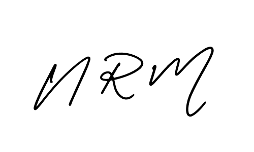 This is the best signature style for the N R M name. Also you like these signature font (AmerikaSignatureDemo-Regular). Mix name signature. N R M signature style 3 images and pictures png