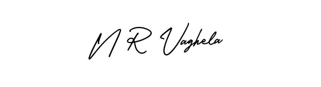 Also we have N R Vaghela name is the best signature style. Create professional handwritten signature collection using AmerikaSignatureDemo-Regular autograph style. N R Vaghela signature style 3 images and pictures png