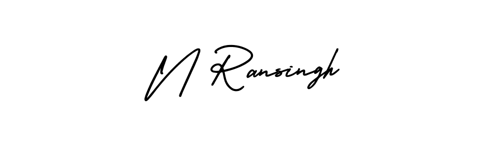 It looks lik you need a new signature style for name N Ransingh. Design unique handwritten (AmerikaSignatureDemo-Regular) signature with our free signature maker in just a few clicks. N Ransingh signature style 3 images and pictures png