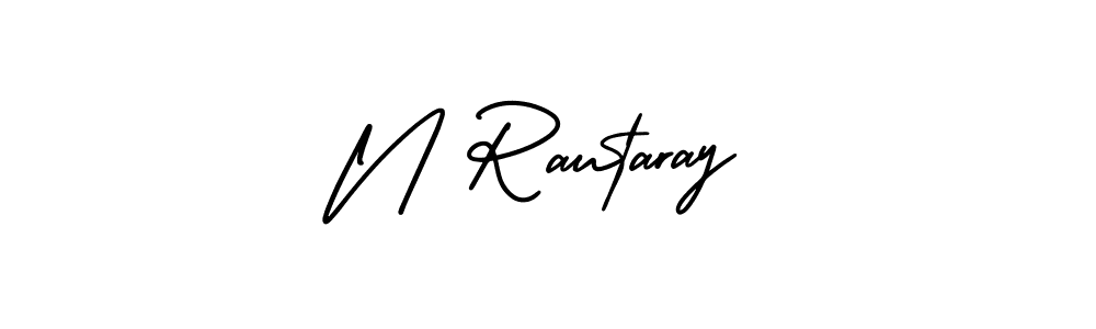 Also we have N Rautaray name is the best signature style. Create professional handwritten signature collection using AmerikaSignatureDemo-Regular autograph style. N Rautaray signature style 3 images and pictures png