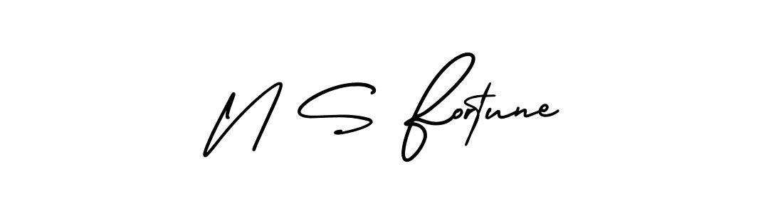 Use a signature maker to create a handwritten signature online. With this signature software, you can design (AmerikaSignatureDemo-Regular) your own signature for name N S Fortune. N S Fortune signature style 3 images and pictures png