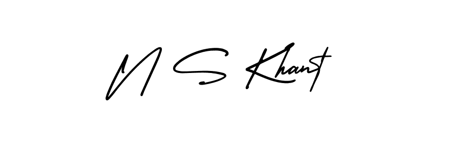 How to make N S Khant signature? AmerikaSignatureDemo-Regular is a professional autograph style. Create handwritten signature for N S Khant name. N S Khant signature style 3 images and pictures png