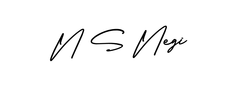 Also we have N S Negi name is the best signature style. Create professional handwritten signature collection using AmerikaSignatureDemo-Regular autograph style. N S Negi signature style 3 images and pictures png