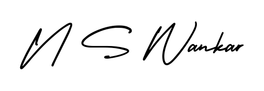 An effortless, minimalist signature concept for N S Wankar using AmerikaSignatureDemo-Regular design. Clean lines that look great on any document. N S Wankar signature style 3 images and pictures png