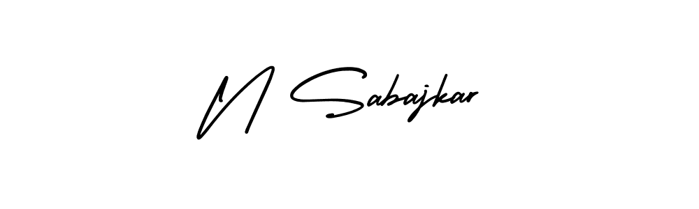 if you are searching for the best signature style for your name N Sabajkar. so please give up your signature search. here we have designed multiple signature styles  using AmerikaSignatureDemo-Regular. N Sabajkar signature style 3 images and pictures png