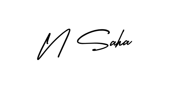 AmerikaSignatureDemo-Regular is a professional signature style that is perfect for those who want to add a touch of class to their signature. It is also a great choice for those who want to make their signature more unique. Get N Saha name to fancy signature for free. N Saha signature style 3 images and pictures png