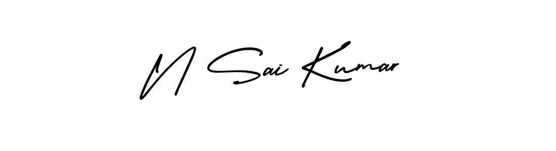 if you are searching for the best signature style for your name N Sai Kumar. so please give up your signature search. here we have designed multiple signature styles  using AmerikaSignatureDemo-Regular. N Sai Kumar signature style 3 images and pictures png