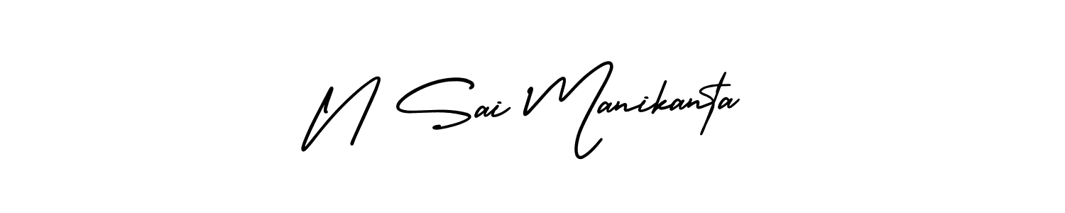 It looks lik you need a new signature style for name N Sai Manikanta. Design unique handwritten (AmerikaSignatureDemo-Regular) signature with our free signature maker in just a few clicks. N Sai Manikanta signature style 3 images and pictures png