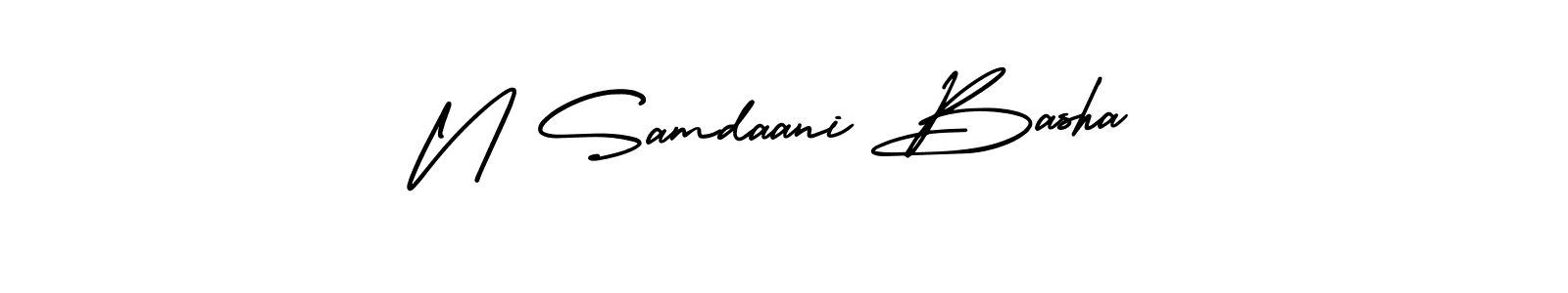 How to make N Samdaani Basha signature? AmerikaSignatureDemo-Regular is a professional autograph style. Create handwritten signature for N Samdaani Basha name. N Samdaani Basha signature style 3 images and pictures png