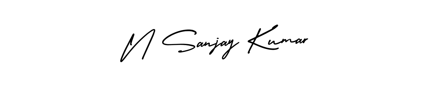 Best and Professional Signature Style for N Sanjay Kumar. AmerikaSignatureDemo-Regular Best Signature Style Collection. N Sanjay Kumar signature style 3 images and pictures png