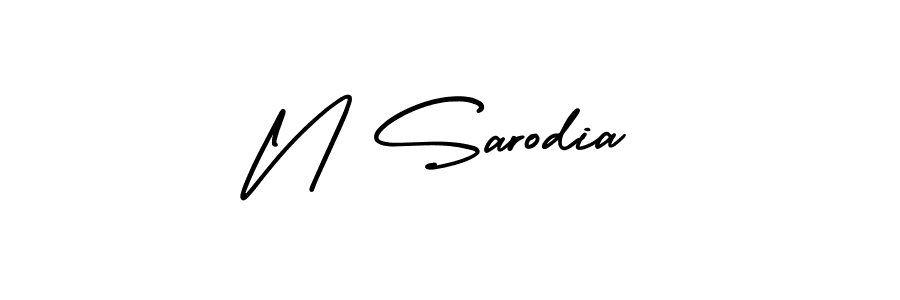 Make a beautiful signature design for name N Sarodia. Use this online signature maker to create a handwritten signature for free. N Sarodia signature style 3 images and pictures png