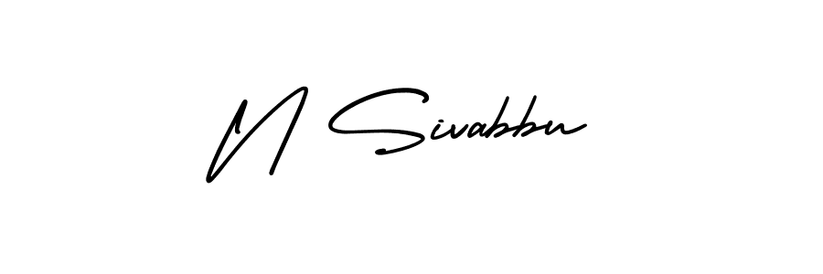 It looks lik you need a new signature style for name N Sivabbu. Design unique handwritten (AmerikaSignatureDemo-Regular) signature with our free signature maker in just a few clicks. N Sivabbu signature style 3 images and pictures png