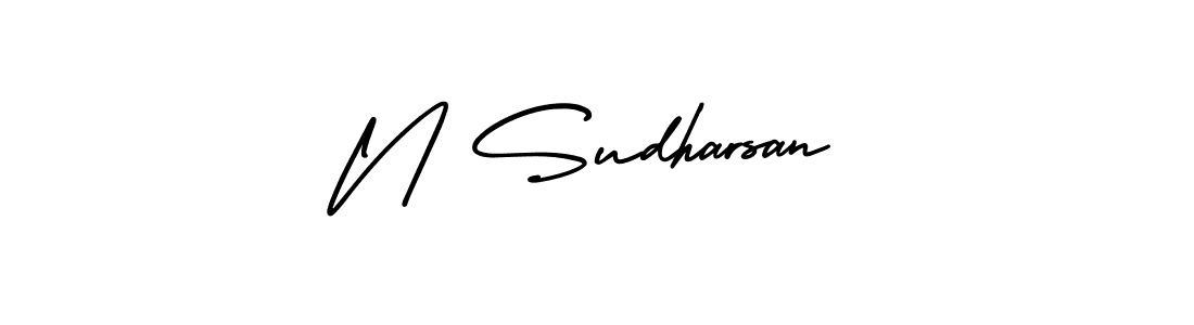 Also we have N Sudharsan name is the best signature style. Create professional handwritten signature collection using AmerikaSignatureDemo-Regular autograph style. N Sudharsan signature style 3 images and pictures png