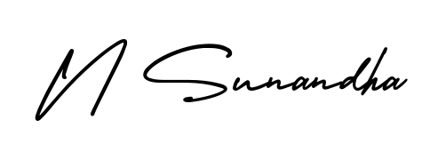 Turn your name N Sunandha into a signature brand with AmerikaSignatureDemo-Regular styling. Download in standard PNG or transparent format anytime. N Sunandha signature style 3 images and pictures png